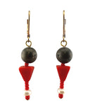 BOUCLES D'OREILLES  CAREA / ROUGE